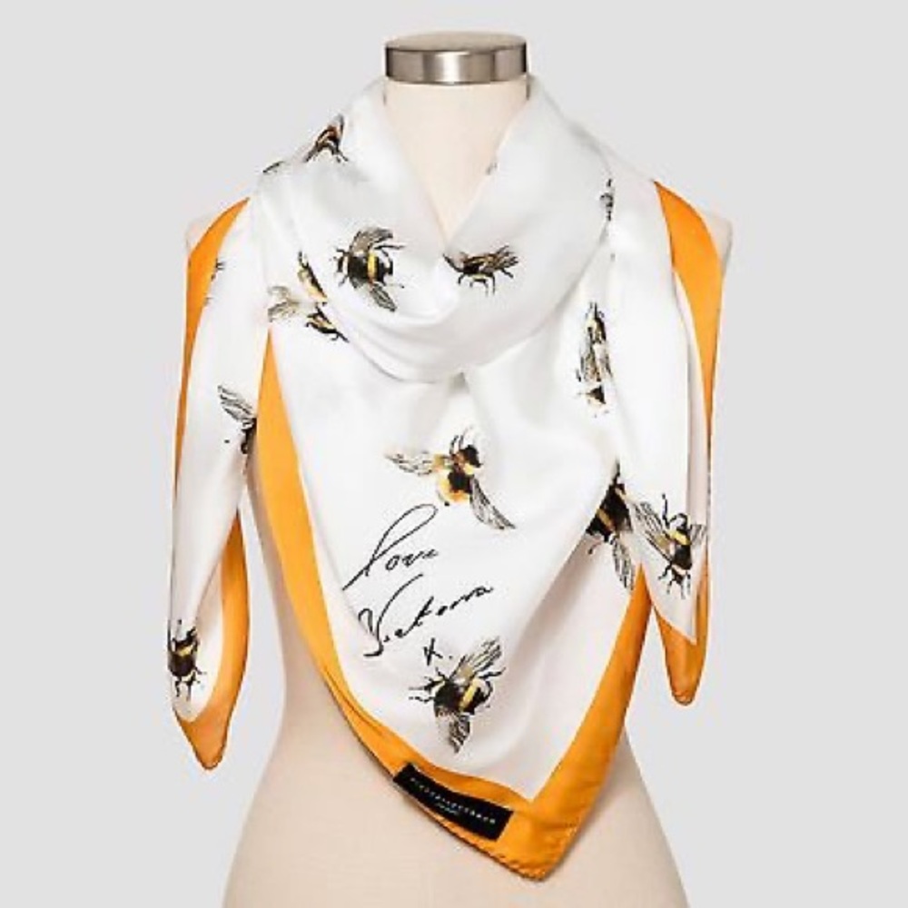 Victoria Beckham bee scarf
